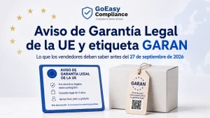 Garantia EU, y etiqueta GARAN